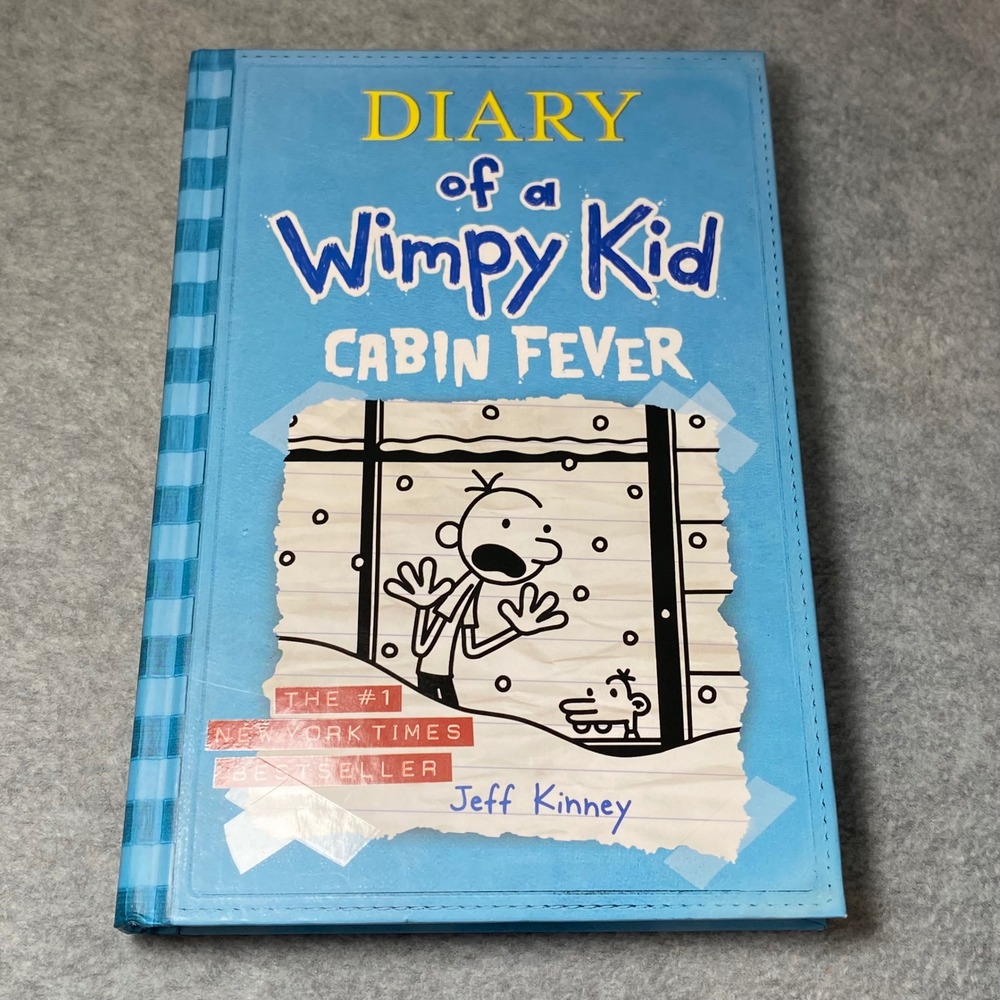 Diary of a Wimpy Kid Cabin Fever Kids Blue Hardcover Book 6 Graphic Novel Comedy